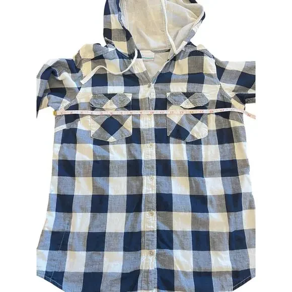 Columbia Women's Collegiate Times Two Hoodie Button Down Long Sleeve Shirt Med - Picture 6 of 13